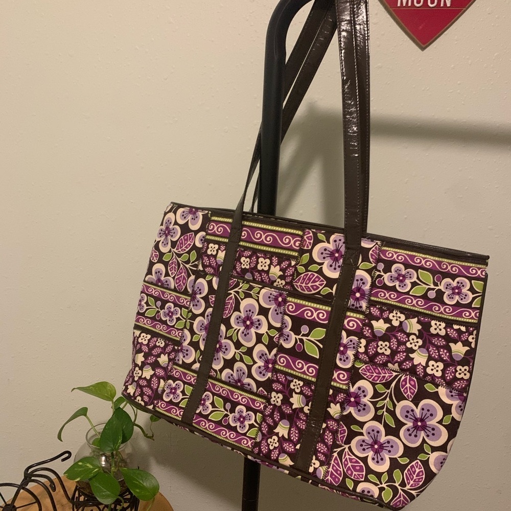 Vera Bradley Purple Petals Tote